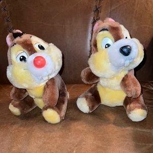 Vintage Walt Disney World  Chipmunks Plush Made in Korea